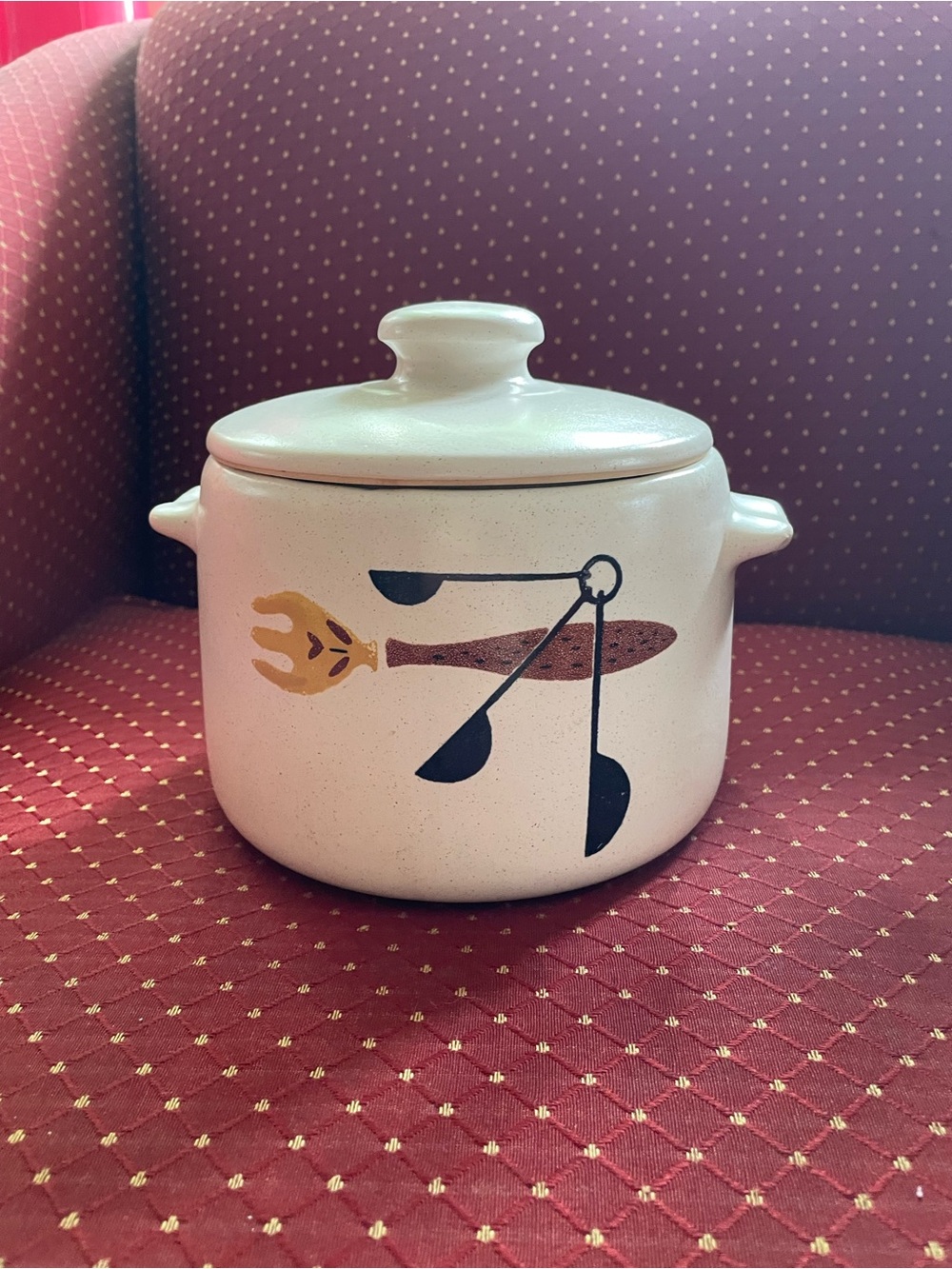 West bend, late 50s early 60s mid century style, stoneware dish
